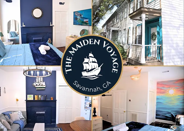 The Maiden Voyage - Themed Getaway, Steps To Forsyth, King Bed, Grill, Games, Picnic Basket